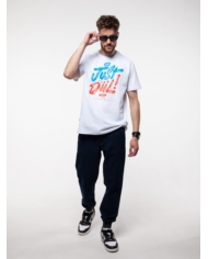 T-SHIRT JUST DIIL BIAŁY DTS1322