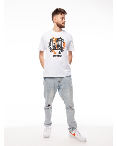 T-SHIRT PAINTWORK BIAŁY DTS1298