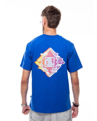 T-SHIRT ABSTRACT CIEMNY NIEBIESKI DTS1333