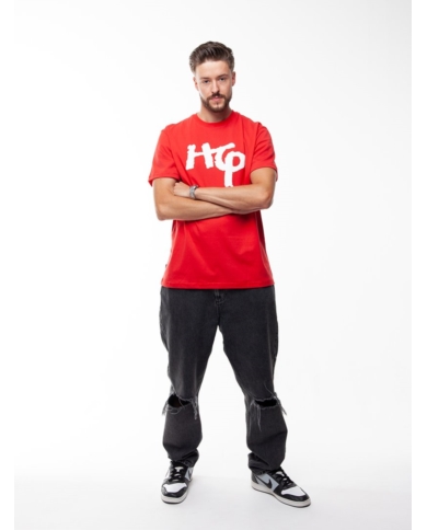 T-SHIRT KLASYK HG CZERWONY DTS1345