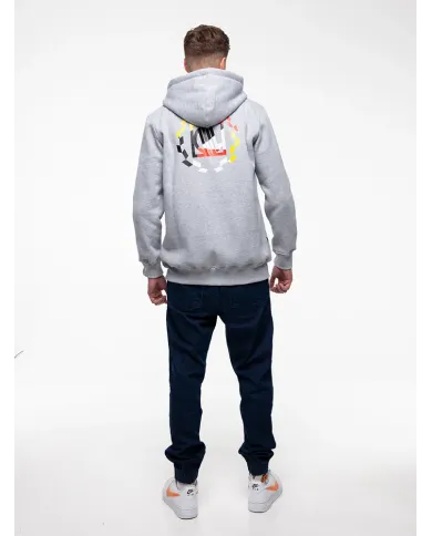 BLUZA DIIL ZIP LAUR SZARY MELANŻ DBL839