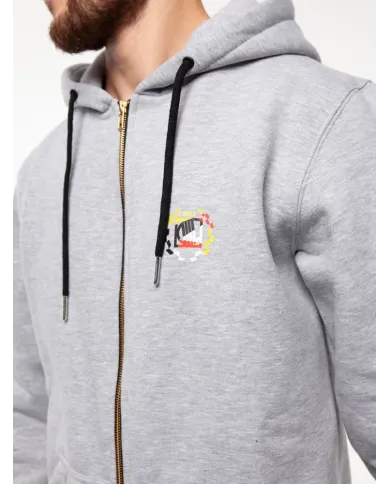 BLUZA DIIL ZIP LAUR SZARY MELANŻ DBL839