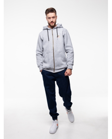 BLUZA DIIL ZIP LAUR SZARY MELANŻ DBL839