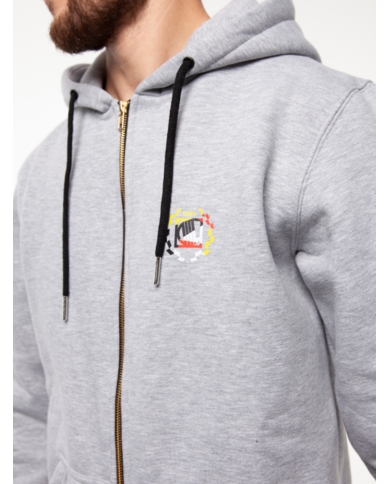 BLUZA DIIL ZIP LAUR SZARY MELANŻ DBL839