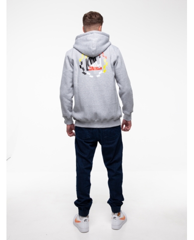 BLUZA DIIL ZIP LAUR SZARY MELANŻ DBL839