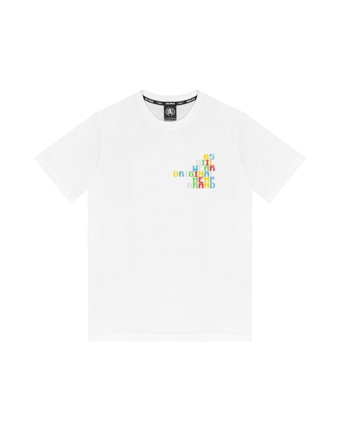 T-SHIRT DIIL PIXEL BIAŁY DTS1391