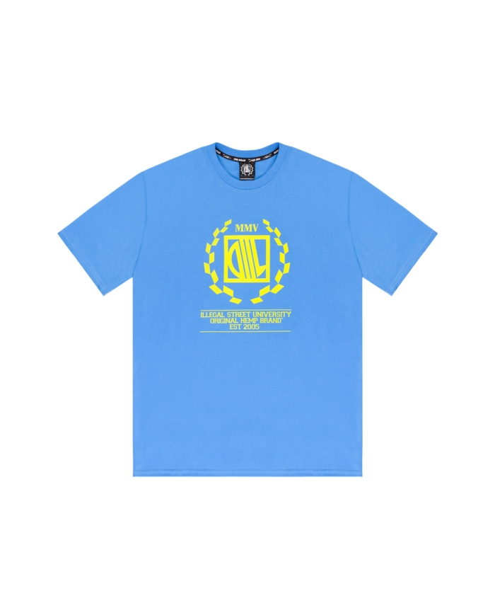 T-SHIRT DIIL LAUR KLASYK BŁĘKITNY/ŻÓŁTY DTS1385