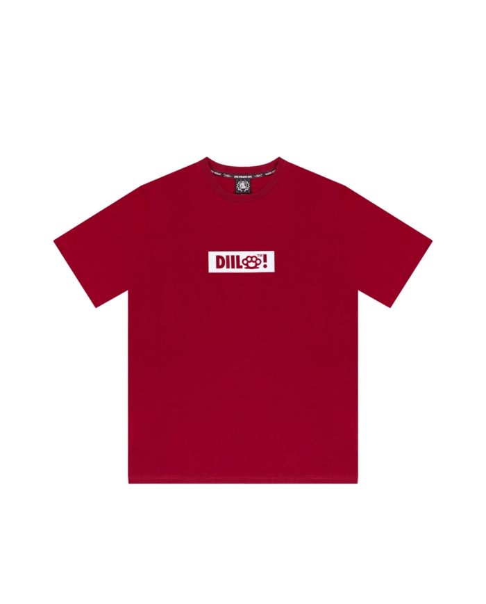 T-SHIRT KLASYK DIIL KASTET BORDOWY DTS1400