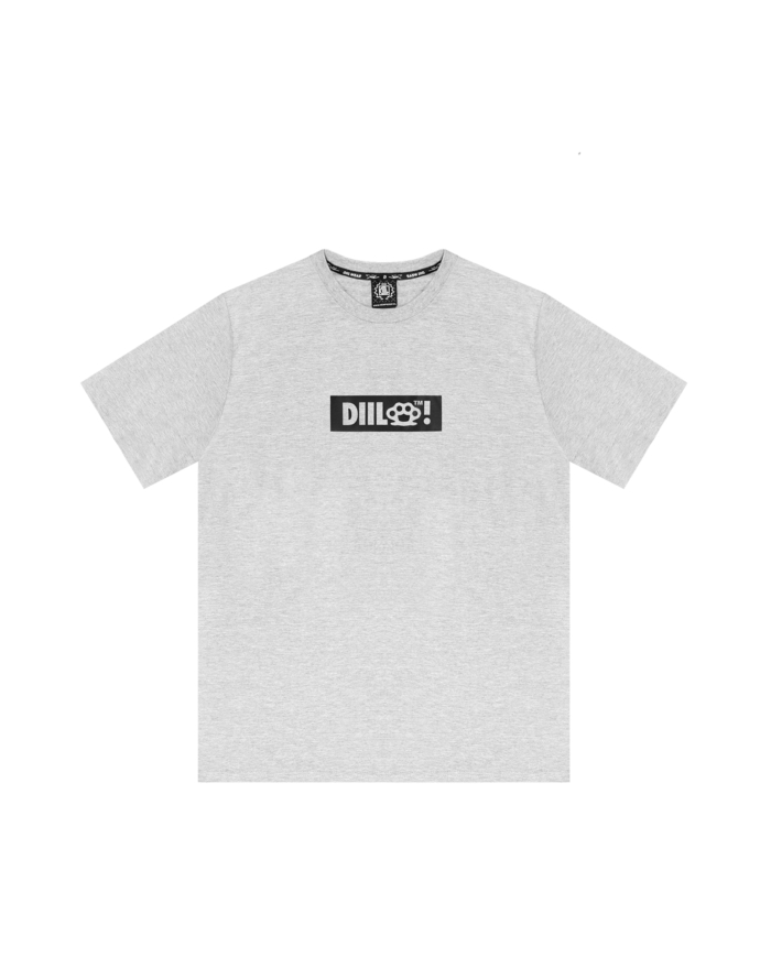 T-SHIRT KLASYK DIIL KASTET SZARY MELANŻ DTS1399