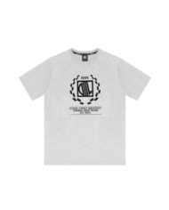 T-SHIRT LAUR KLASYK MELANŻ/CZARNY DTS1405