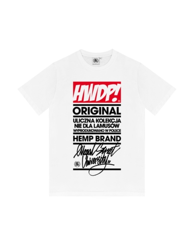 T-SHIRT HWDP NEWSPAPER BIAŁY DTS1428