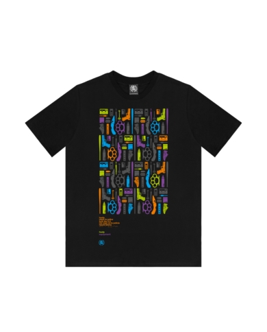 T-SHIRT EQUPMENT CZARNY DTS1431