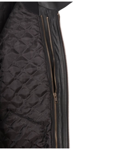 Kurtka skórzana DIIL czarna DKU96