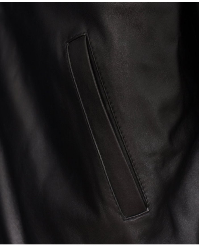 Kurtka skórzana DIIL czarna DKU96