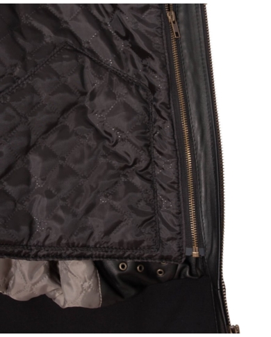 Kurtka skórzana DIIL czarna DKU96