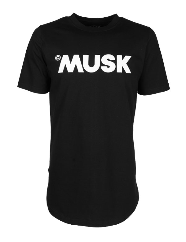 T-shirt MUSK czarny MTS002